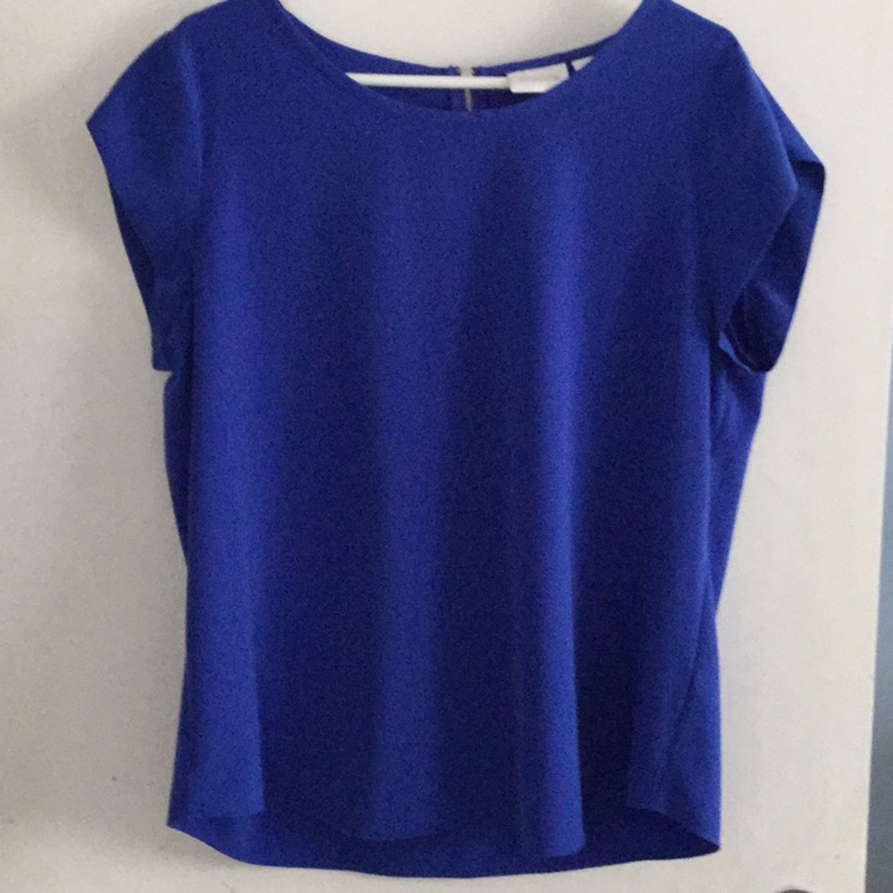 Chico Royal blue top with back zipper accent